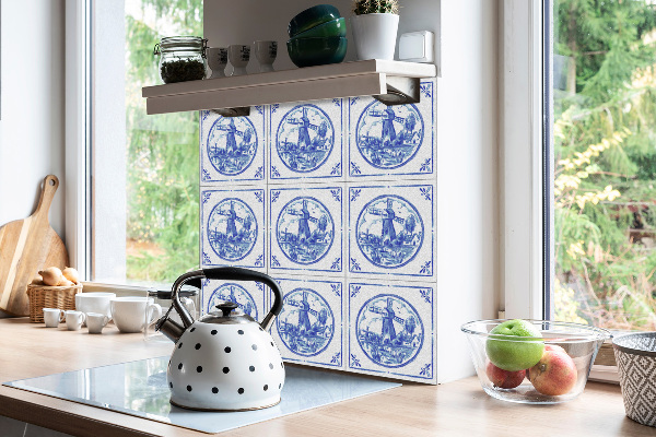 Piastrelle pvc Mulino A Vento In Stile Azulejos
