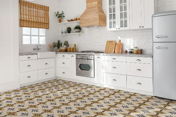 Piastrelle pvc adesive Modello Floreale Colorato