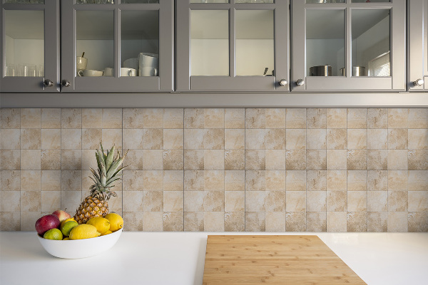 Piastrelle in pvc Texture Di Pietra Marrone
