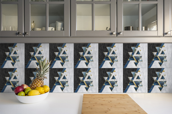 Piastrelle in pvc Astrazione Colorata Geometrica