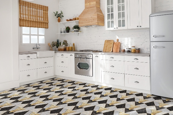 Piastrelle pvc adesive Triangoli Di Pietra