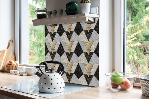 Piastrelle pvc adesive Triangoli Di Pietra