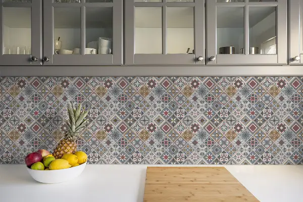 Piastrelle in vinile Patchwork Turco