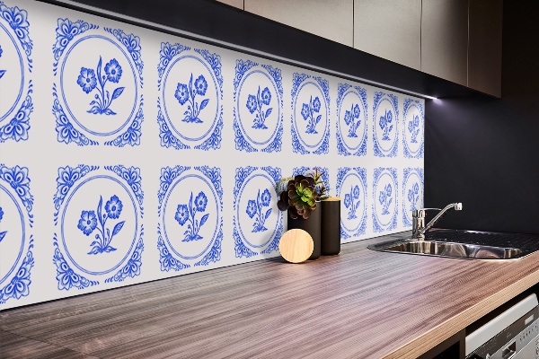 Pannello in vinile pcv Fiore Azulejos