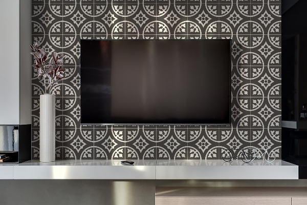 Pannello decorativo in vinile Pattern Grigio Orientale