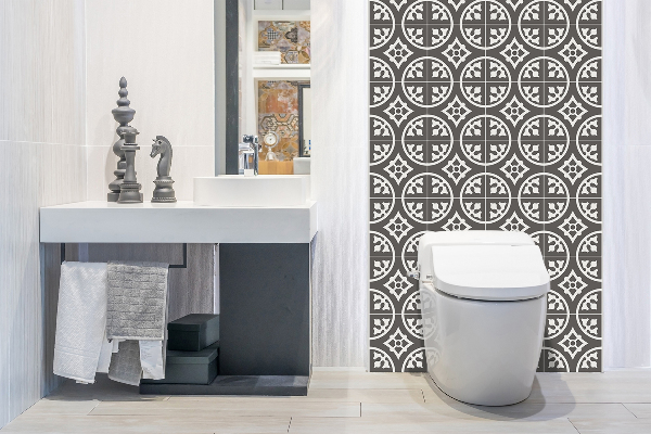 Pannello decorativo in vinile Pattern Grigio Orientale