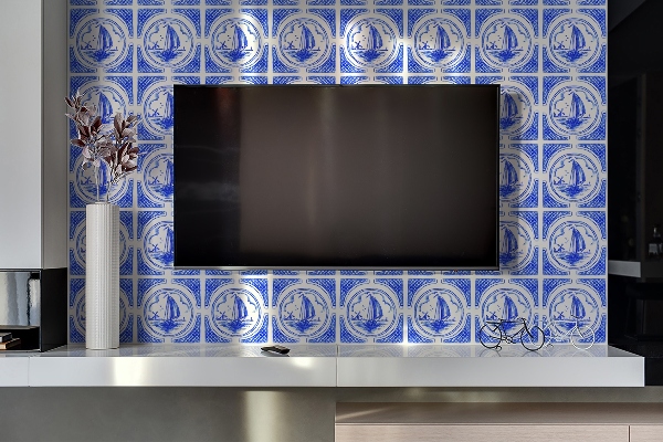 Pannello in vinile Barca Azulejos