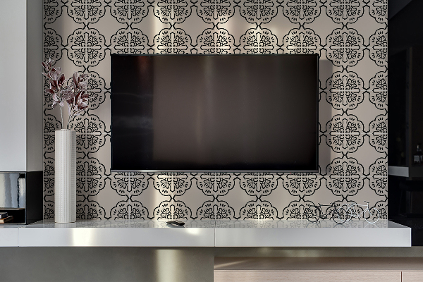 Pannello decorativo in vinile Croce Geometrica