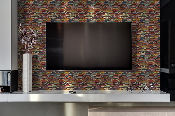 Pannello in vinile pcv Onde Patchwork