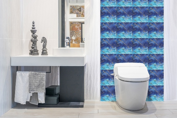 Pannello in vinile Marmo Blu