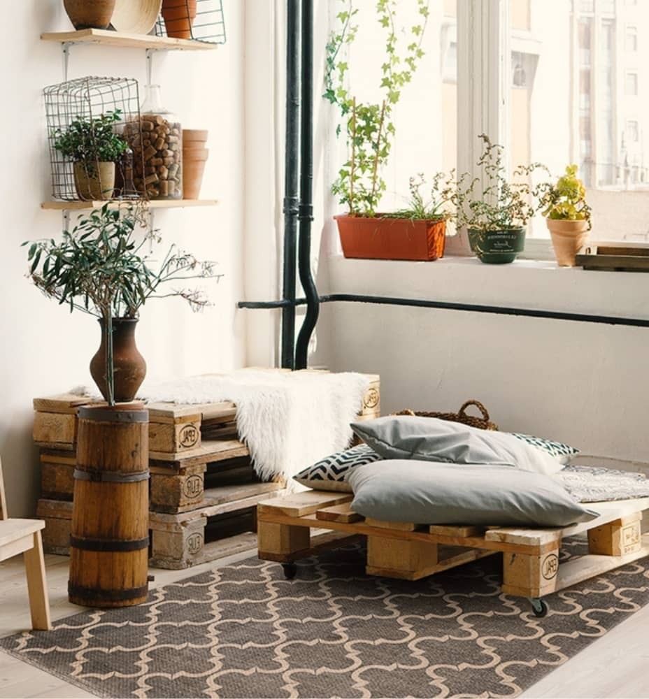 Tappeto in vinile con trifoglio marocchino