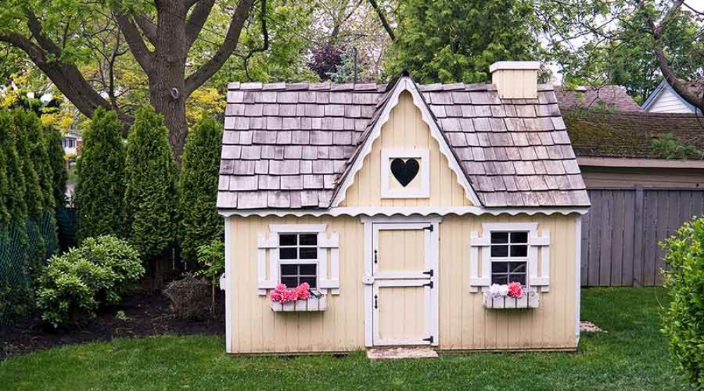 interni di casette da giardino per bambini